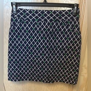 Peter Millar Women’s Sz 2 Athletic Skirt Skort Golf Tennis Pickleball Blue White